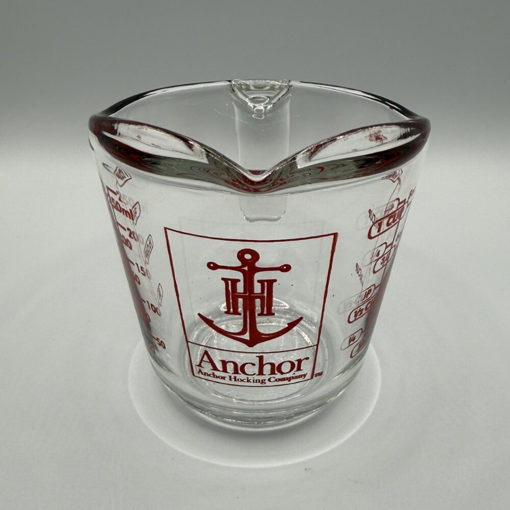Vintage Anchor Hocking Glass Measuring 1 Cup